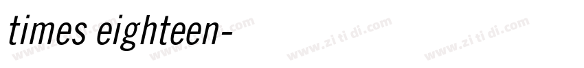 times eighteen字体转换 times eighteen字体转换